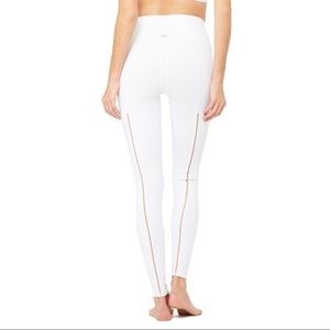 ALO Yoga White High-Waist Leggings